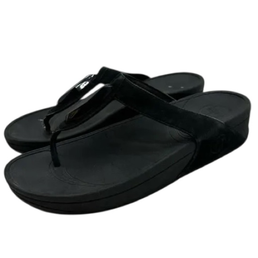 Women's FitFlop Embellished Wedge Thong Sandal